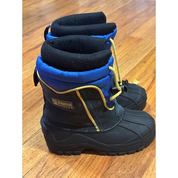 Alpine Design Boots Youth Size 11 blue black Snow Winter Pull On - Picture 2 of 8